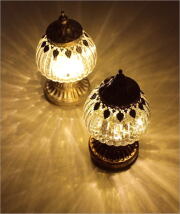 ランタン LED おしゃれ かわいい アンティーク風 ランプ インテリアランプ ランタンスタンド 小さめ 卓上 スタンド ロワール LED ランタン M 2カラー [abk2113]