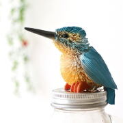 たわし アニマル カワセミ 鳥 置物 オブジェ おしゃれ かわいい 可愛い 小さい 動物 ヤシ エスニック 雑貨 インテリア たわしアニマル カワセミ [kan4546]