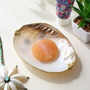 ソープディッシュ おしゃれ 石鹸置き シェル 貝殻 真鍮 石鹸皿 ソープトレー 受け皿 洗面所 サニタリー 浴室 洗面台 可愛い インテリア ナチュラルなシェルのソープディッシュ A [kan8920]