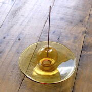 お香立て 香立て ガラス インセンスホルダー おしゃれ ガラストレー 吹きガラス スティック かわいい インテリア ガラスの香立て [ksh1801]