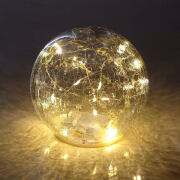 LEDライト ガラスランプ おしゃれ 電飾 ガラスドーム ライト 照明 雑貨 ムードランプ 間接照明 シンプル LEDライト GLASSドーム S [ksh1966]