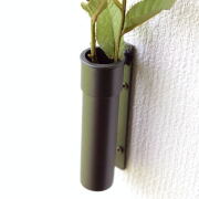 花瓶 おしゃれ アイアン 壁掛け 一輪挿し フラワーベース 鉄 シンプル 玄関 リビング 壁飾り アイアン壁掛けベース ブランチホルダー [ksh2379]