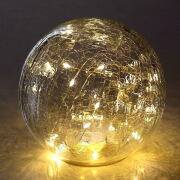 LEDライト ガラスランプ おしゃれ 電飾 ガラスドーム ライト 照明 雑貨 ムードランプ 間接照明 シンプル LEDライト GLASSドーム L [ksh9534]