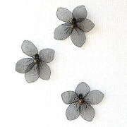 鏡 壁飾り シャビーアイアン フラワー 壁飾り アイアン 壁掛け おしゃれ アートパネル ミラー付き 花