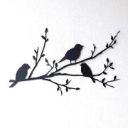 壁飾り アイアン おしゃれ 壁掛け バード アートパネル ウォールデコレーション アイアンの壁飾り シルエットフォレスト 【送料無料】 [kwb6202]