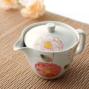 ティーポット 急須 茶器 おしゃれ かわいい 磁器 陶器 茶こし付き 波佐見焼 日本製 焼き物 紅茶ポット 洗いやすい 食洗機対応 花飾りティーポット [msg6505]