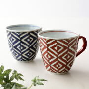 マグカップ 陶器 磁器 おしゃれ かわいい 有田焼 焼物 土物 和食器 カフェ コーヒーカップ 食洗機対応 万華鏡マグ 2カラー [msg7103]