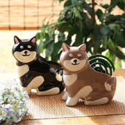 蚊取り線香入れ 陶器 柴犬 置物 おしゃれ 可愛い 縦型 蚊取り線香ホルダー 蚊遣り 立て スタンド 屋外 室内 和風 インテリア オブジェ 動物 陶器の蚊遣り 柴犬 2カラー [mtl7810]