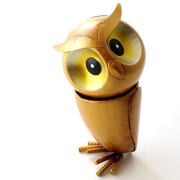 Y1963-1 ラリック フクロウ 梟 ブラウン系 置物 箱付　ten ふくろう フクロウ 梟 置物 かわいい おしゃれ 木製 オブジェ