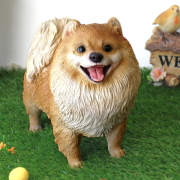 子犬のポメラニアンの置物 [nrv3220]