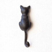 壁掛けフック 猫 雑貨 壁掛 キーフック 鍵かけ 帽子掛け アンティーク風 ウォールフック ネコのテールフック [sik6930]