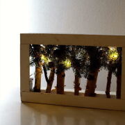 LEDライト クリスマス 置物 オブジェ 卓上 飾り 電池式 アクリル