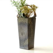 花瓶 花器 陶器 おしゃれ 和風 モダン 四角 スクエア フラワーベース