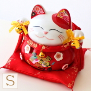 貯金箱 招き猫 置物 陶器 500円玉 金運 開運 おしゃれ 可愛い  金運来福 招き猫の貯金箱 S [swa2665]