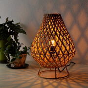 スタンドランプ ラタン 和風 間接照明 照明スタンド 寝室 ベッドサイドランプ フロアライト リゾート アジアン 雑貨 玄関 和室 LED対応 ラタン スタンドランプ フィグ [tom7604]