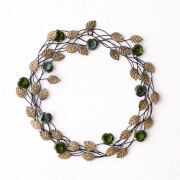 壁飾り おしゃれ リース 玄関 壁掛け かわいい アンティーク 壁面 レトロ ディスプレイ シャビー シャビーなメタルリース [toy1124]