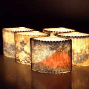 浮世絵 本型 LED テーブルランプ 卓上ランプ 照明 葛飾北斎 歌川広重 歌川国芳 和風 寝室 ベッドサイドランプ USB TypeC 充電式 コードレス UKIYO-E ブック型ランタン 5タイプ [toy2298]