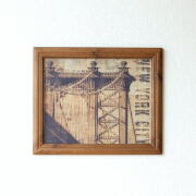 鏡 ウォールミラー 壁掛け ミラー おしゃれ アンティーク風 木製