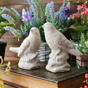 鳥 置物 陶器 オブジェ おしゃれ アンティーク クラシック シャビー