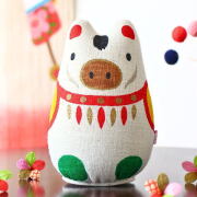 干支 置物 馬 午 玄関 干支飾り オブジェ 飾り物 小物 麻人形 干支午[wlj4641]