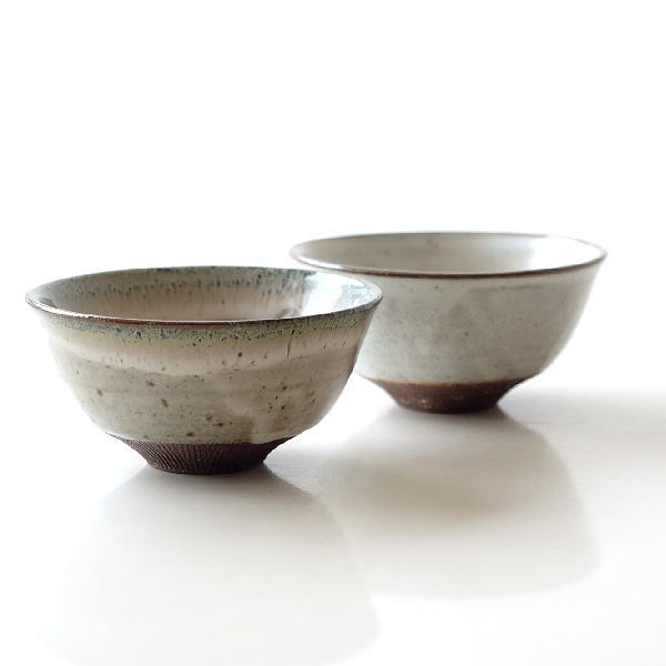 ごはん茶碗 ご飯茶碗 おしゃれ 陶器 和食器 和風 焼き物 瀬戸焼 日本製 櫛目彫り面取り茶碗 2タイプ [mkn0479]