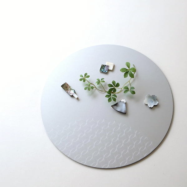 プレート お膳 おしゃれ ランチプレート アルミ 丸 日本製 アルミ製 丸プレート 和食器 食器 お食事マット 正月 アルミプレート ZEN七宝 [msn4575]