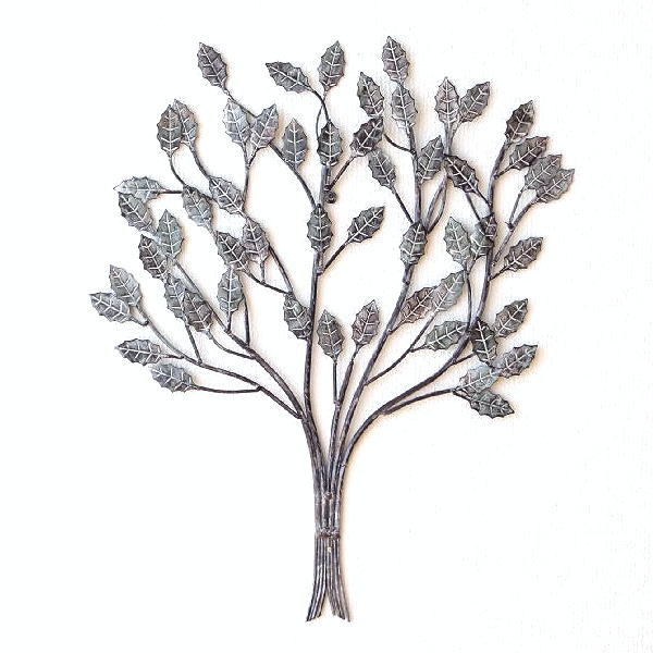 壁飾り アイアン アートパネル シャビー ナチュラル 葉っぱ 壁掛け インテリア ウォールアート ウォールデコ 壁面 アイアンの壁飾り ドライリーフブーケ [mty1861]