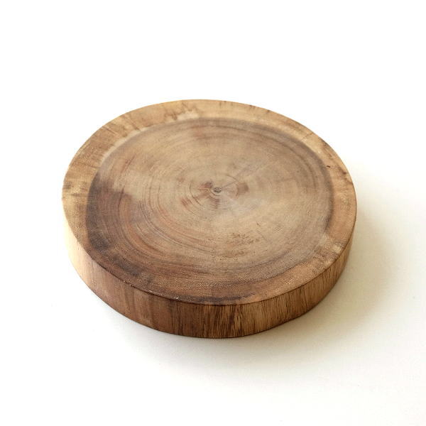 まな板 木製 おしゃれ 天然木 アカシア 花瓶敷き 鍋敷き ウッドチョッピングボード サークルS [ras4223]