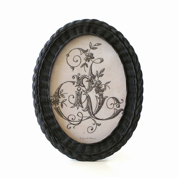 フォトフレーム 写真立て 壁掛け 卓上 おしゃれ 2L キャビネ 楕円 ナチュラル アンティーク レトロ クラシック フォトフレーム ラタン風オーバル [scc9156]