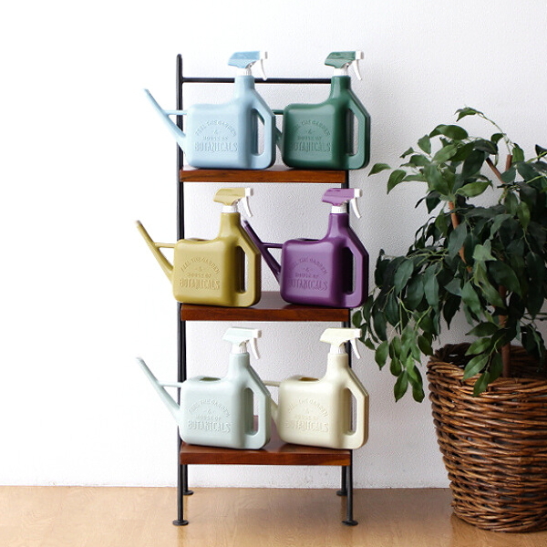 ジョウロ スプレー付き 霧吹き 一体型 1.6L おしゃれ かわいい コンパクト ガーデニング 屋外 室内 観葉植物 植木鉢 水やり 軽量 北欧 インテリア スプレー付きカラフルジョーロ 6カラー [spc2684]