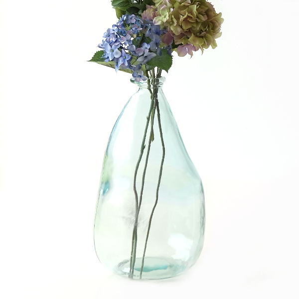 フラワーベース ガラス 花瓶 おしゃれ 大きい 花器 デザイン スペイン製 リサイクルガラス ガラスのフラワーベース CATORC [spc5767]