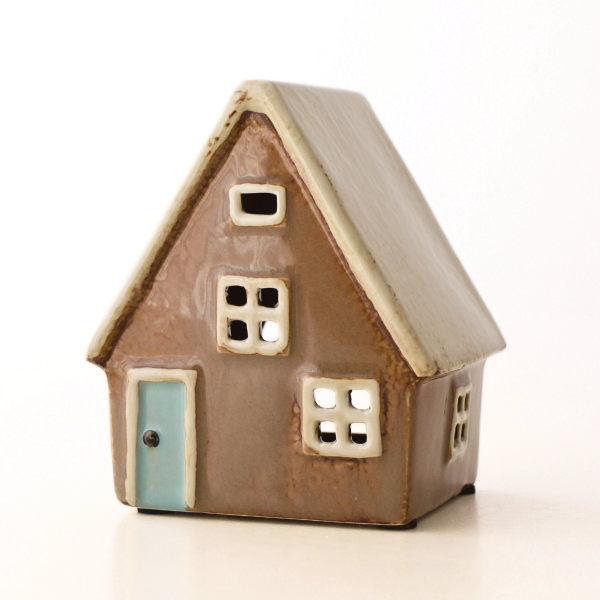 キャンドルホルダー 家 おうち ハウス 陶器 キャンドルハウス アンティーク 北欧 おしゃれ アウトドア ガーデン 陶器のメルヘンハウス [toy2235]