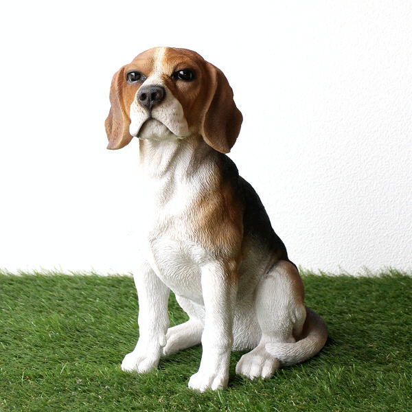 犬 イヌ いぬ 置物 オブジェ ドッグオーナメント ビーグル アニマル ガーデンオーナメント ドッグオーナメント ビーグル 【送料無料】 [toy3731]