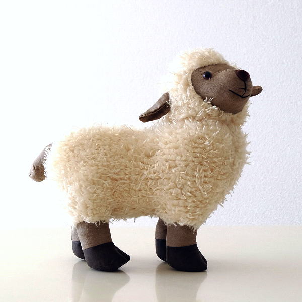 ドアストッパー 室内 ひつじ ぬいぐるみ かわいい 布 置物 オブジェ ドアストッパー ひつじa Toy7053 ギギliving