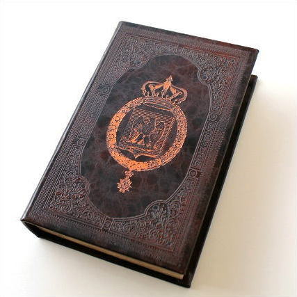 本型小物入れ ブック型 ボックス 洋書 収納 アンティーク ブックボックス レトロB [toy8419]