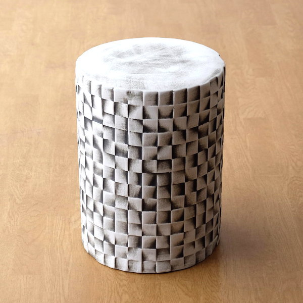 スツール ガーデンスツール 陶器 おしゃれ ガーデン イス お庭 ベランダ テラス スタイリッシュ 陶器のガーデンスツール 【送料無料】 [vin2436]