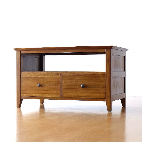 テレビ台 チーク 無垢材 幅80 奥行45 コンパクト チークローボード80A 【送料無料】 [wat2339]
