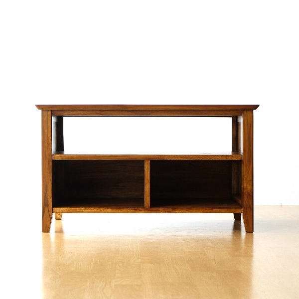 テレビ台 チーク 無垢材 幅80 奥行45 コンパクト チークローボード80B 【送料無料】 [wat2449]