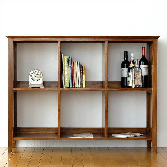 オープンラック 本棚 チーク 無垢材 天然木 シンプル チークフリーシェルフ120 【送料無料】 [wat3664]