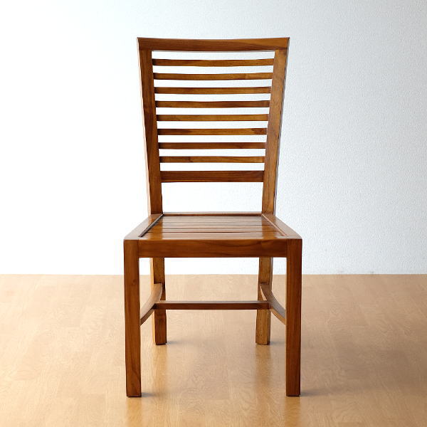 ダイニングチェア チーク 無垢材 椅子 天然木 チークチェアー 【送料無料】 [wat4952]