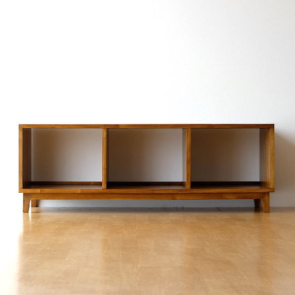 テレビ台 チーク 無垢材 オーディオラック オープン TWローボード150C 【送料無料】 [wat6389]