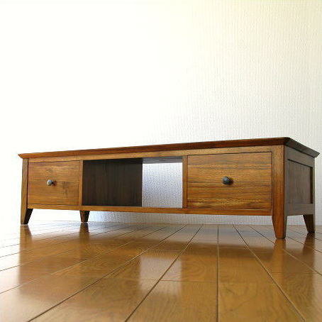 テレビ台 チーク 無垢材 低い 幅120 高さ30 チークローボード121Low 【送料無料】 [wat8554]