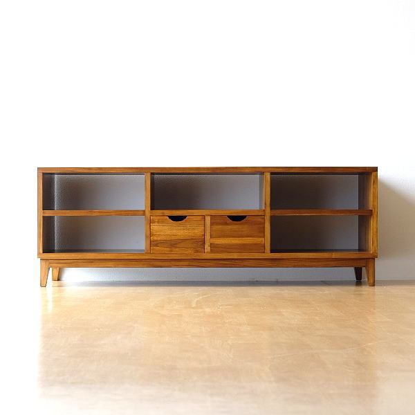 テレビボード チーク 無垢材 天然木 モダン 幅150 TWローボード150B 【送料無料】 [wattw8342]