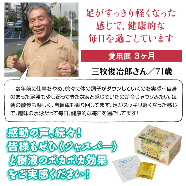 ジャスパー足裏シート