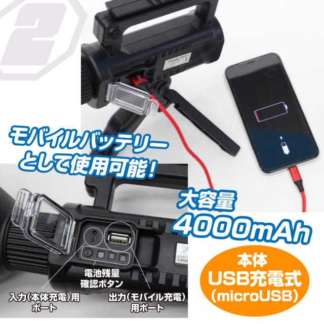 2WAYモバイルチャージBIGフラッシュ