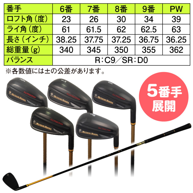 ムツミホンマ フルチタンアイアン 単品│身近な優れものショップ