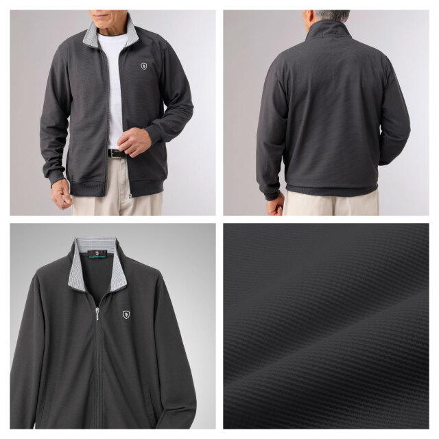 〈サルーンエクスプレス〉ワッフルカットソーブルゾン3色組