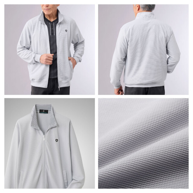 〈サルーンエクスプレス〉ワッフルカットソーブルゾン3色組