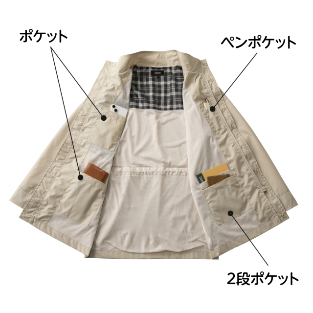 ＜ピエルッチ＞多機能トラベラーズコート
