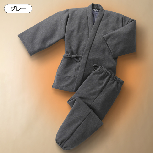 日本製あったか裏起毛作務衣